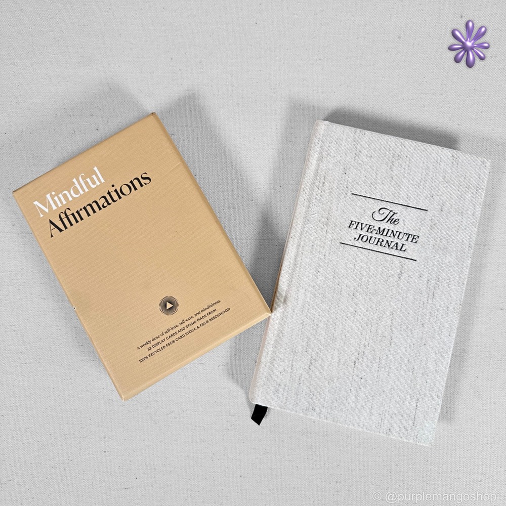 Intelligent Change Five Minute Journal +‎ Mindful Affirmations Bundle NWOT